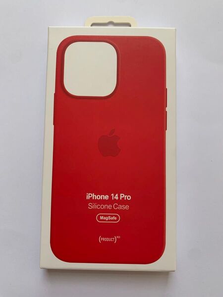 iPhone 14Pro シリコーンケース レッド MagSafe対応純正