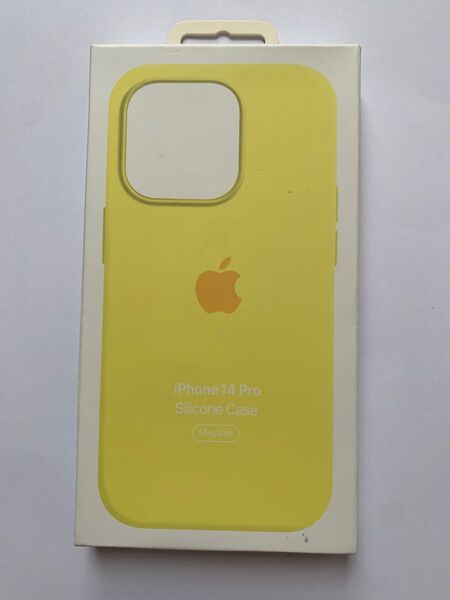 純正iPhone 14Pro シリコーンケース カナリアイエロー新品