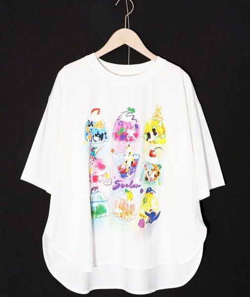 scolar スカラー 152657:アニマルゼリー柄 接触冷感Tシャツ