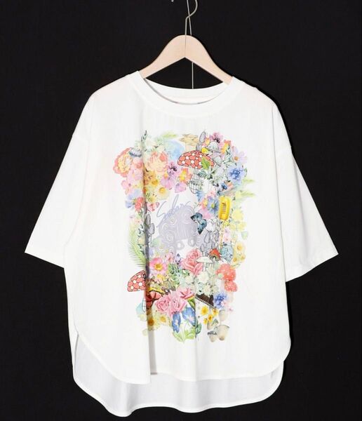scolar スカラー 152658:花柄スカラーちゃん 接触冷感Tシャツ