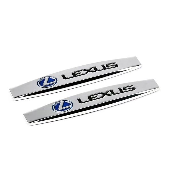 LEXUS レクサス 3Dメタルエンブレム 2個セット TOYOTA トヨタ ステッカー ES GS GX IS LS LX RX