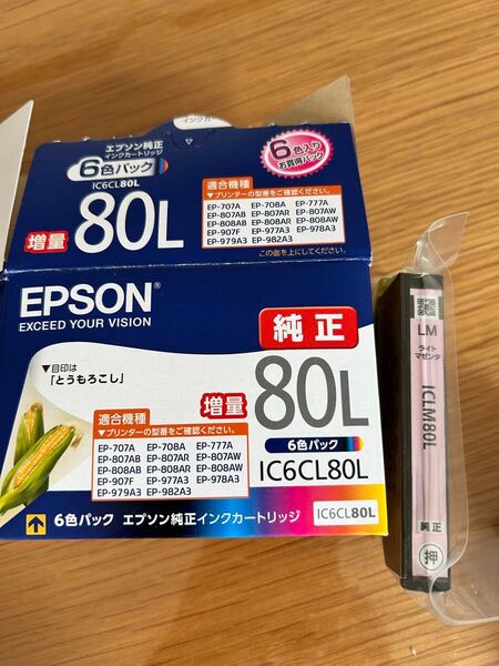 EPSON IC6CL80L 純正 インクカートリッジ 80L ライトマゼンタのみ