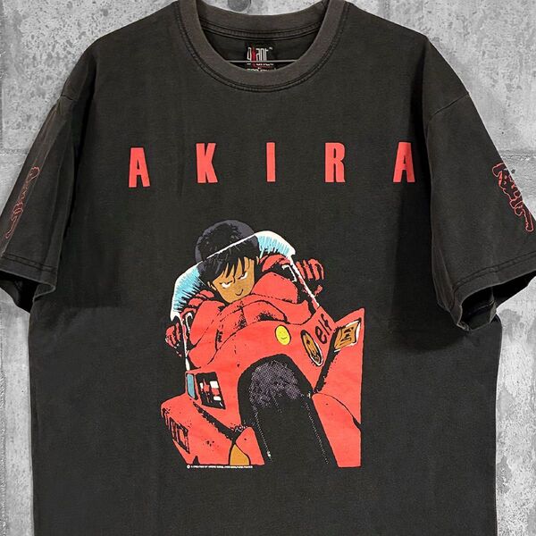 AKIRA アキラ 映画 アニメ Tシャツ 金田 鉄雄 レトロ ヴィンテージ加工
