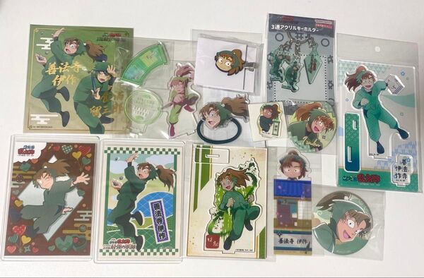 忍たま 忍たま乱太郎 善法寺伊作 アクスタ キーホルダー ブロマイド 缶バッジ 前髪クリップ 色紙 グッズセット アクリルスタンド