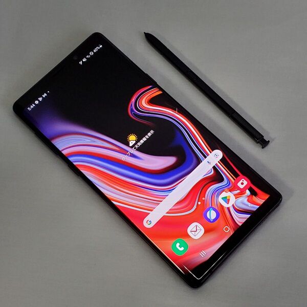 Galaxy Note 9 / 6GB / 128GB / ブラック / デュアルアパーチャーカメラ / 虹彩認証搭載機