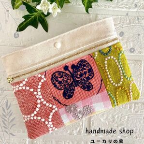 ミナペルホネン 通帳ポーチ minaperhonen