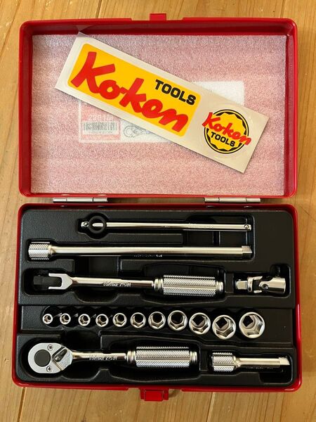 新品 コーケン 6.3sq 1/4 ソケットレンチセット 17ヶ組 2261M