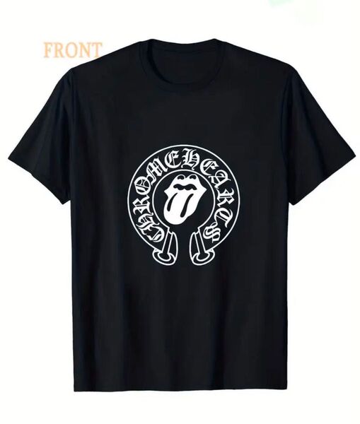 クロム Tシャツ 半袖 ローリング サングラス Y2K BIG プリント