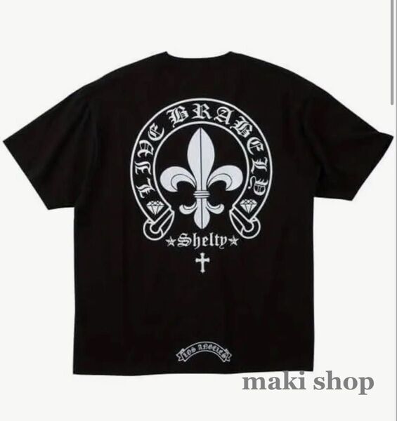 クロム Tシャツ 半袖 ローリング サングラス Y2K BIG プリント