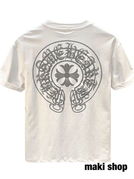 クロム Tシャツ 半袖 サングラス Y2K BIG プリント