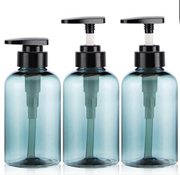 シャンプーコンディショナーボディーソープ ディスペンサーボトル シール付き300ml 3本セット