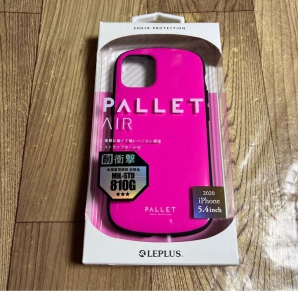 iPhone 12 mini 超軽量・極薄・耐衝撃ハイブリッドケース「PALLET AIR」 ホットピンク 11155