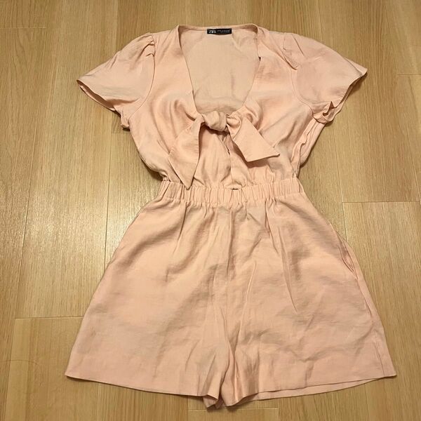 ZARA ザラ サロペット ベビーピンク ショートパンツ
