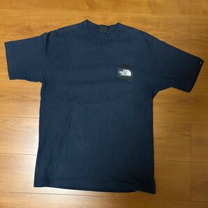 THE NORTH FACE スモール スクエアロゴ ネイビー Tシャツ S