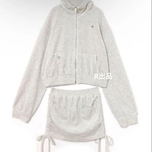 andmary ハートポイントガールズセットアップ スウェット トップス ジャージ スカート インナーパンツ