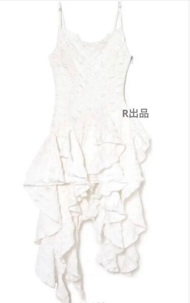 Melt the lady フルールキャミソールワンピース ドレス 白 セットアップ レディース
