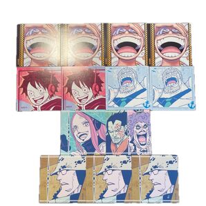 スクエアステッカーコレクション ルフィ ニカ ドラゴン ガープ くま ボニー