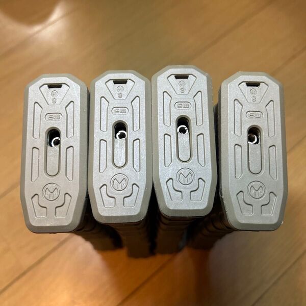 【希少】東京マルイ M4 MWS 系 SAA P-MAG タイプマガジンDE 4本セット1本ガス漏れアリ