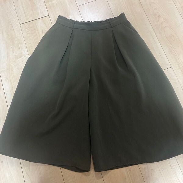 ガウチョパンツ カーキ