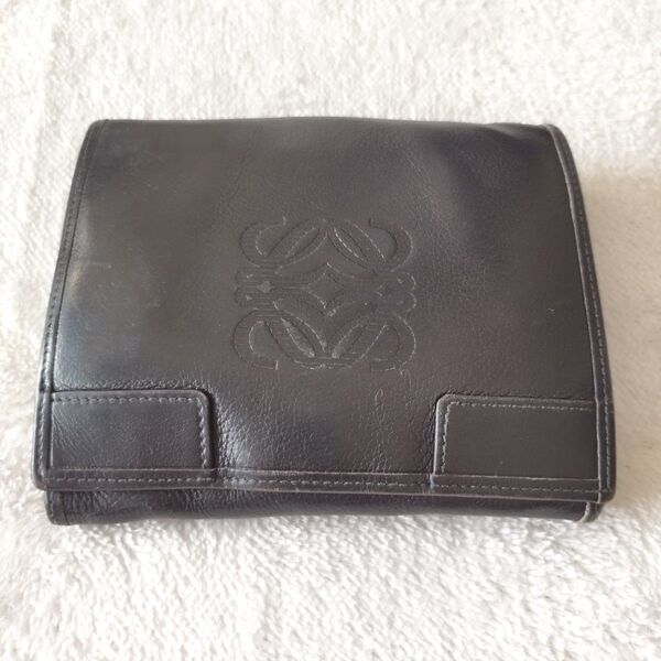 【現状品】LOEWE ロエベ 3つ折り財布 小銭入れ付き