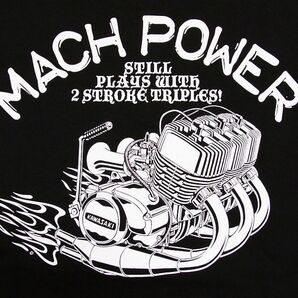 MACH POWER XXLサイズ KAWASAKIエンジンTシャツ マッハIII SS750 SS500 SS350 KH400