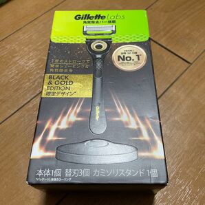 Gillette Labs ブラック&ゴールド 本体 替刃 スタンド