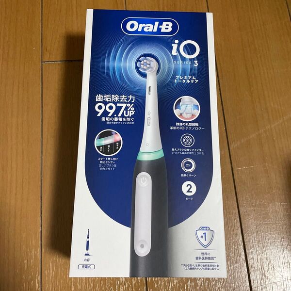 Oral-B io3 電動歯ブラシ プレミアム トータルケア ブラック iOG3 ic6.0 Bk_H