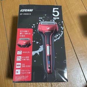 IZUMI シェーバー IZF-V553W-R レッド系 5枚刃 未使用
