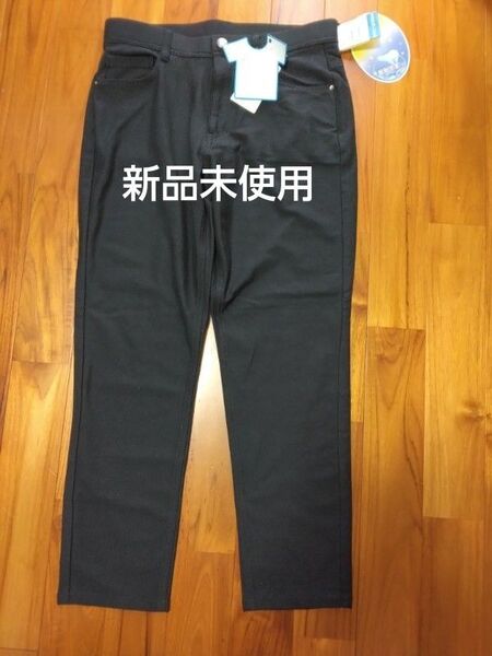 【新品未使用】パンツ 接触冷感 カノコ素材 ポロシャツパンツ ストレッチ ネイビー