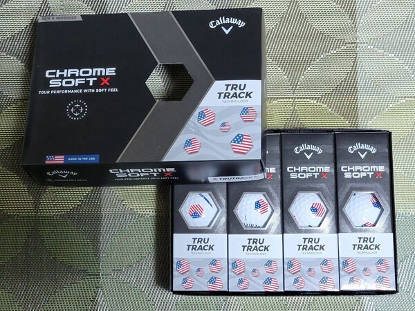 Callaway CHROME SOFT X TRU TRACK ゴルフボール 1ダース 12個セット