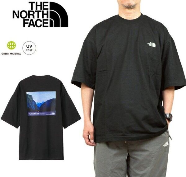 THE NORTH FACE ノースフェイス 半袖Tシャツ カットソー プリント コットン ブラック系 サイズМ◇中古品美品◇