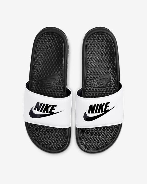 NIKE ナイキ サンダル スライド ベナッシ シャワーサンダル ビーチ 白&黒 サイズ27.0㎝◆新品未使用タグ付正規品◆