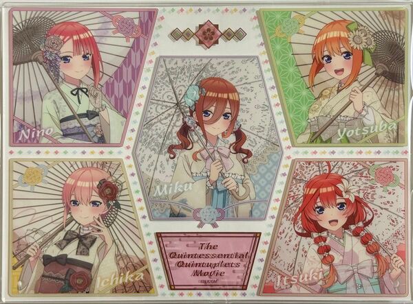 ☆五等分の花嫁☆レトロモダン☆アクリルアートボード☆B5サイズ☆Wスター賞☆