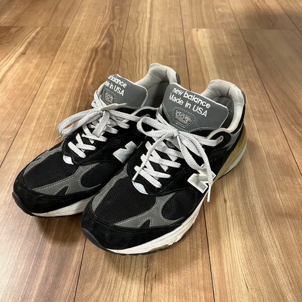 ニューバランス New Balance 993 bk ブラック 27.5 USA