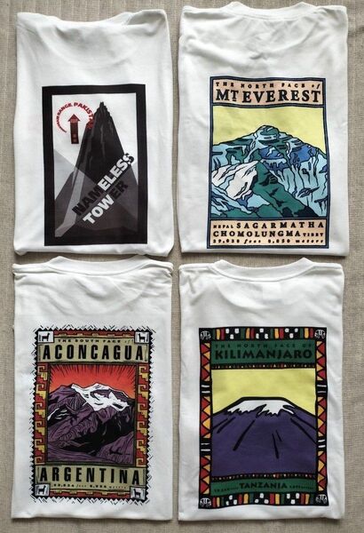 希少ビンテージアメリカ製THE NORTH FACE ザ・ノース・フェイス TNF Made in USA Tシャツ4枚セット