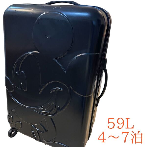 ディズニー ディズニーストア ミッキーマウス スーツケース59L ブラック