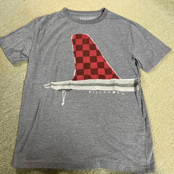 BILLABONG Tシャツ メンズ フィンデザイン グレー Mサイズ サーフィン サマー ビラボン