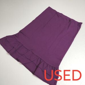 USED★体型カバー・チュニック・付け裾・マタニティ・通常・普段着・スカート・レディース服・ファッション・М相当・紫
