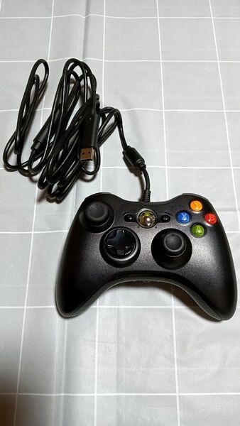 XBOX360 有線 コントローラー リキッドブラック 美品 純正品