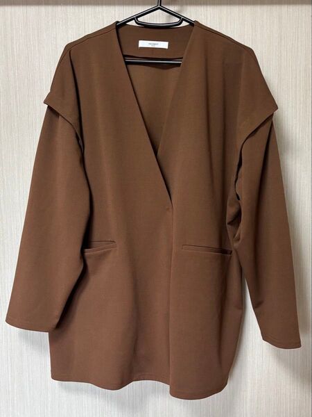 長袖 トップス ブラウン ジャケット VACANCY バカンシー フリー Fサイズ 茶色 ブラウン ジャケット スリー
