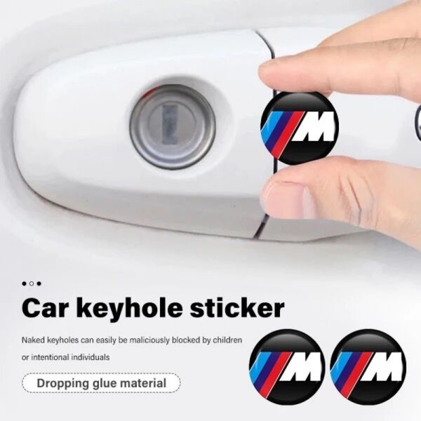 BMW M 鍵穴カバー スマートキーレスエンブレム 鍵穴隠し 2枚