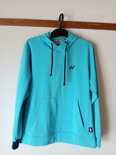 YONEX パーカー ターコイズブルー Lサイズ