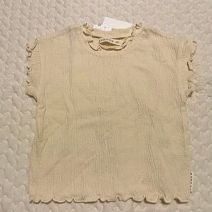 conoco 楊柳袖フリルTシャツ