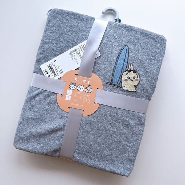 GU ちいかわ CHIIKAWA 完売品 ドライパイルセット 半袖&ショートパンツ グレー Lサイズ