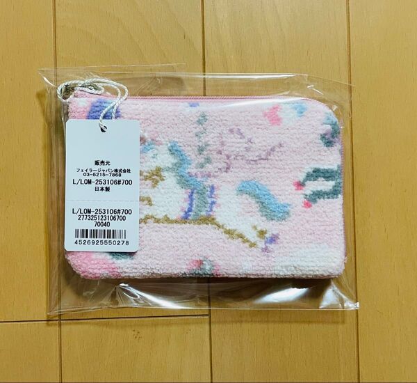 ラブラリーバイフェイラー ラブラリーモクバ L字ポーチ FEILER ペールピンク