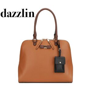dazzlin ト-トバッグ合成皮革キャメル