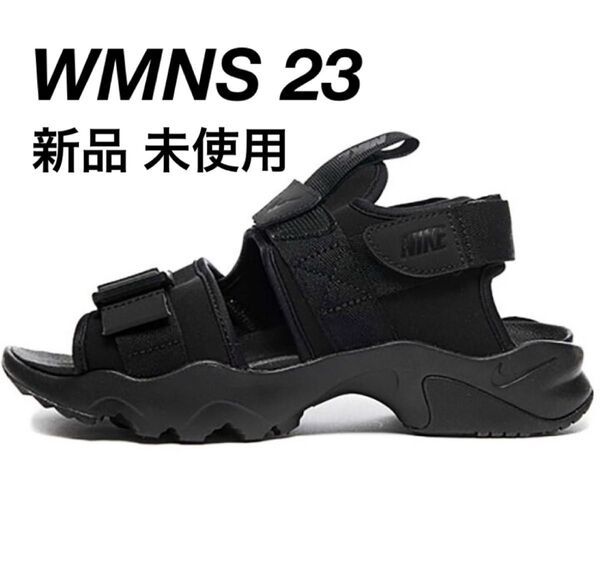 新品未使用 NIKE WMNS CANYON SANDAL ブラック ナイキ ウィメンズ キャニオン サンダル 23