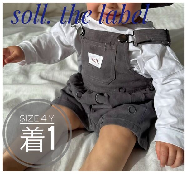 soll. the label 海外子供服 オーバーオール ショートオール 夏服 男の子服 女の子服 サロペット