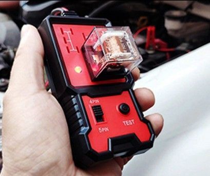 自動車リレーテスター故障診断機 4極、5極リレー、オレンジ色