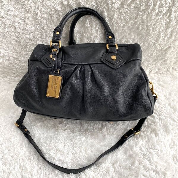 【美品】 マークバイマークジェイコブス ハンドバッグ 2way 本革 00s